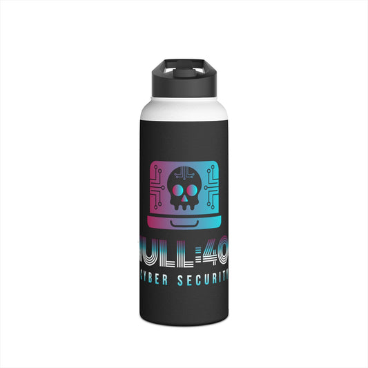 Null's Black - Stainless Steel Water Bottle, Standard Lid